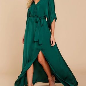 Red Dress Boutique- Can’t look away hunter green maxi dress